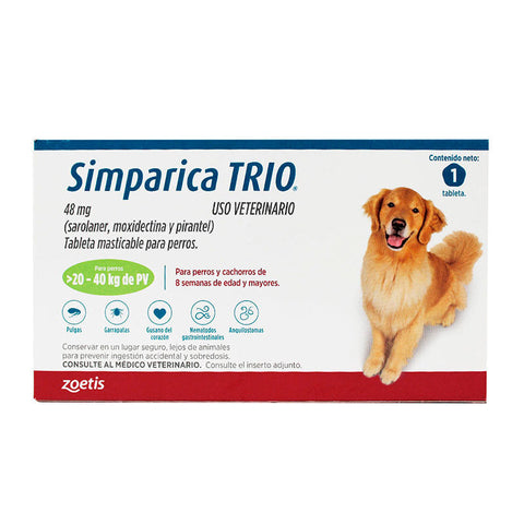 Simparica TRIO 1 Tabletas - Alimentos Balancedos Mi Ranchito