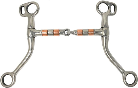 Freno AJ Tack Tom Thumb Snaffle Con Punta de Rodillo - Alimentos Balancedos Mi Ranchito