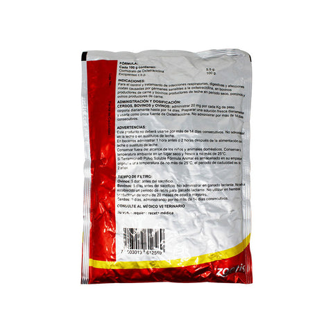 Terramicina Polvo Soluble Formula Animal - Alimentos Balancedos Mi Ranchito